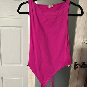Free People Pink Bodysuit